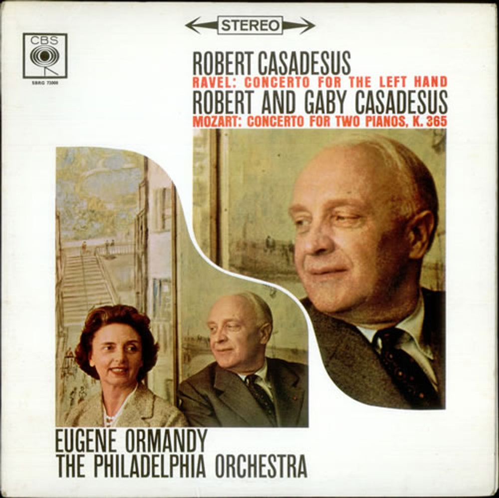 Robert And Gaby Casadesus Ravel: Concerto for the Left Hand / Mozart: Concerto for two pianos, K.365 UK vinyl LP album (LP record) SBRG72008