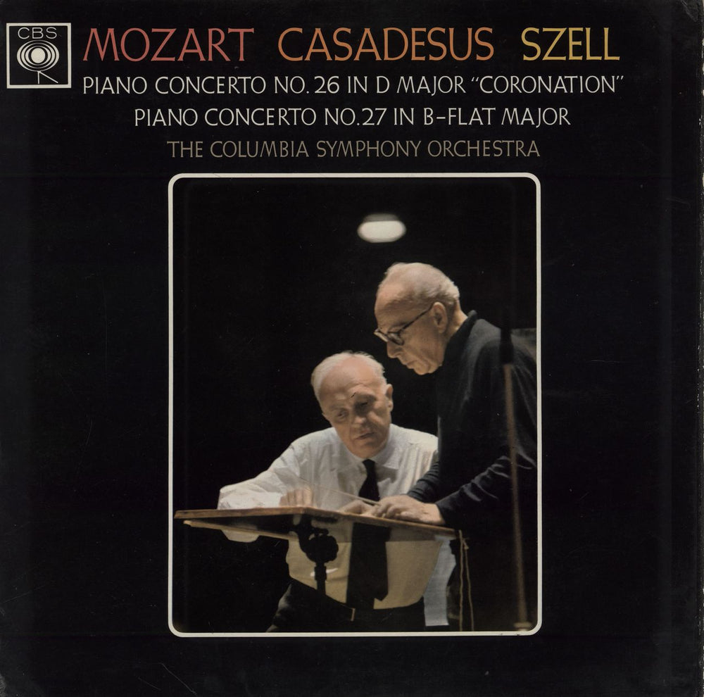 Robert Casadesus Mozart: Piano Concerto No. 26 in D Major "Coronation" / Piano Concerto No. 27 in B-Flat Major UK vinyl LP album (LP record) BRG72107