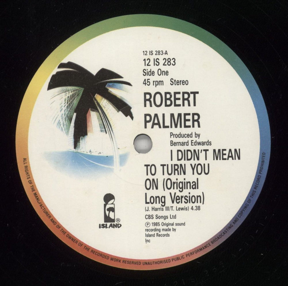 Robert Palmer I Didn't Mean To Turn You On UK 12" vinyl single (12 inch record / Maxi-single) PLM12ID17594