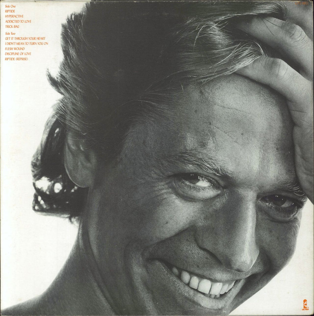 Robert Palmer Riptide UK vinyl LP album (LP record)