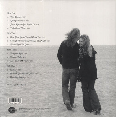 Robert Plant & Alison Krauss Raising Sand - 180gm Clear Vinyl US 2-LP vinyl record set (Double LP Album) 011661907515