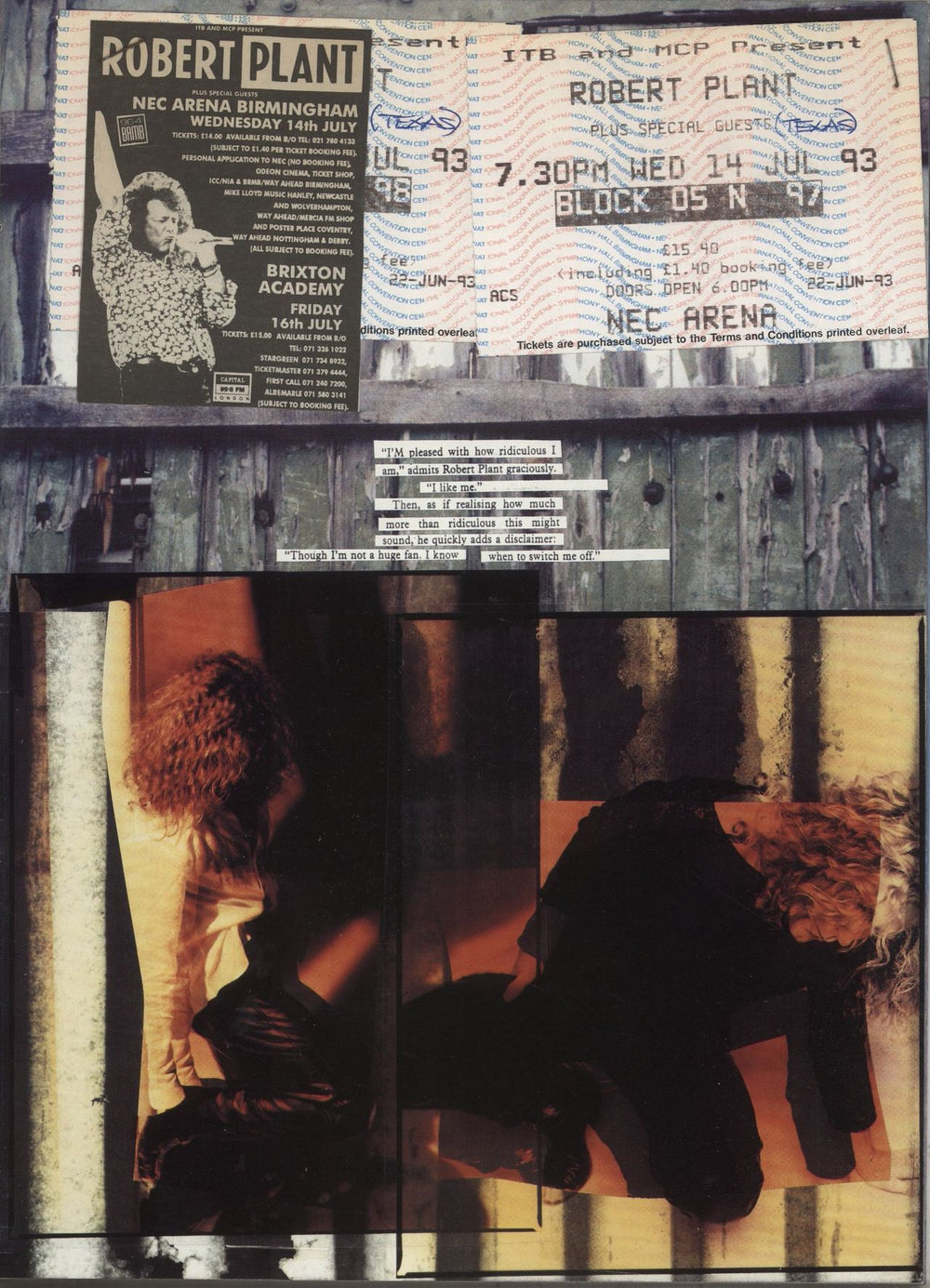 Robert Plant Fate Of Nations + Tickets UK tour programme PLATRFA875550