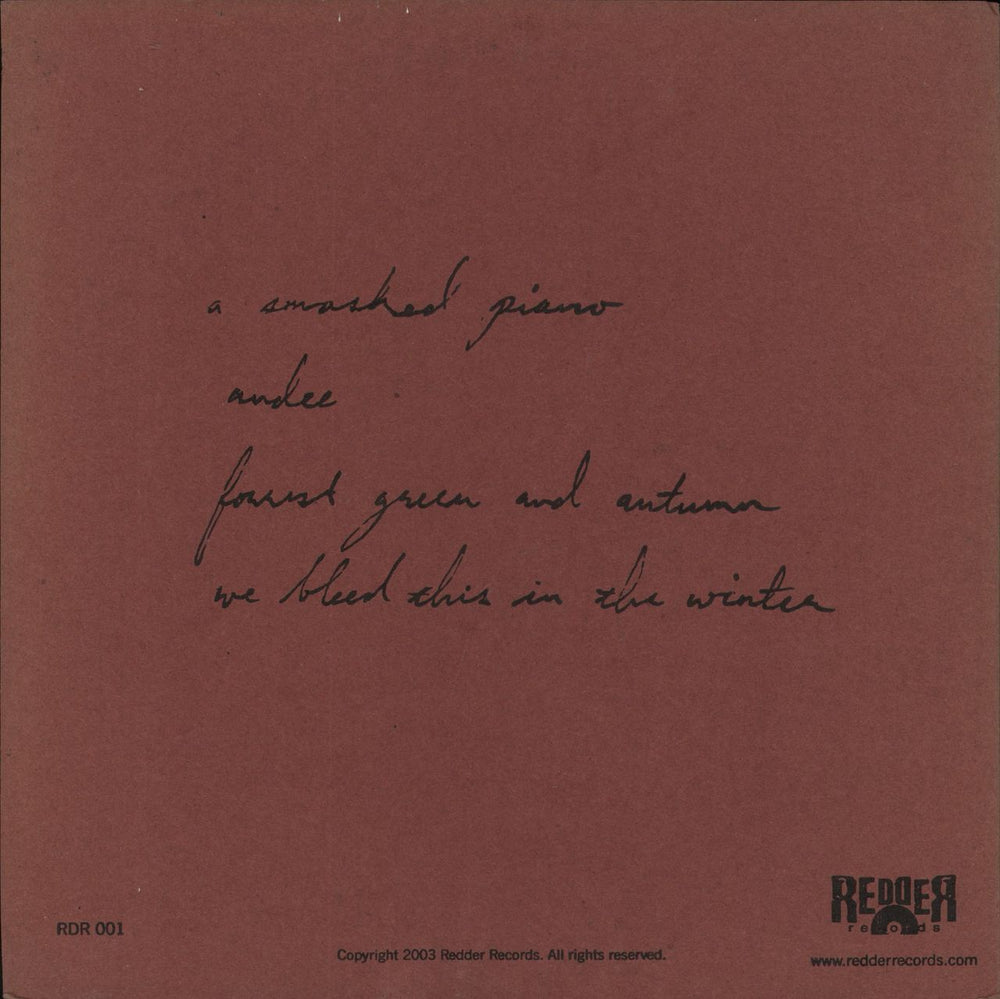 Rockets And Bluelights [Close At Hand] A Smashed City With Flames And Music In The Air - Red Vinyl US 10" vinyl single (10 inch record)