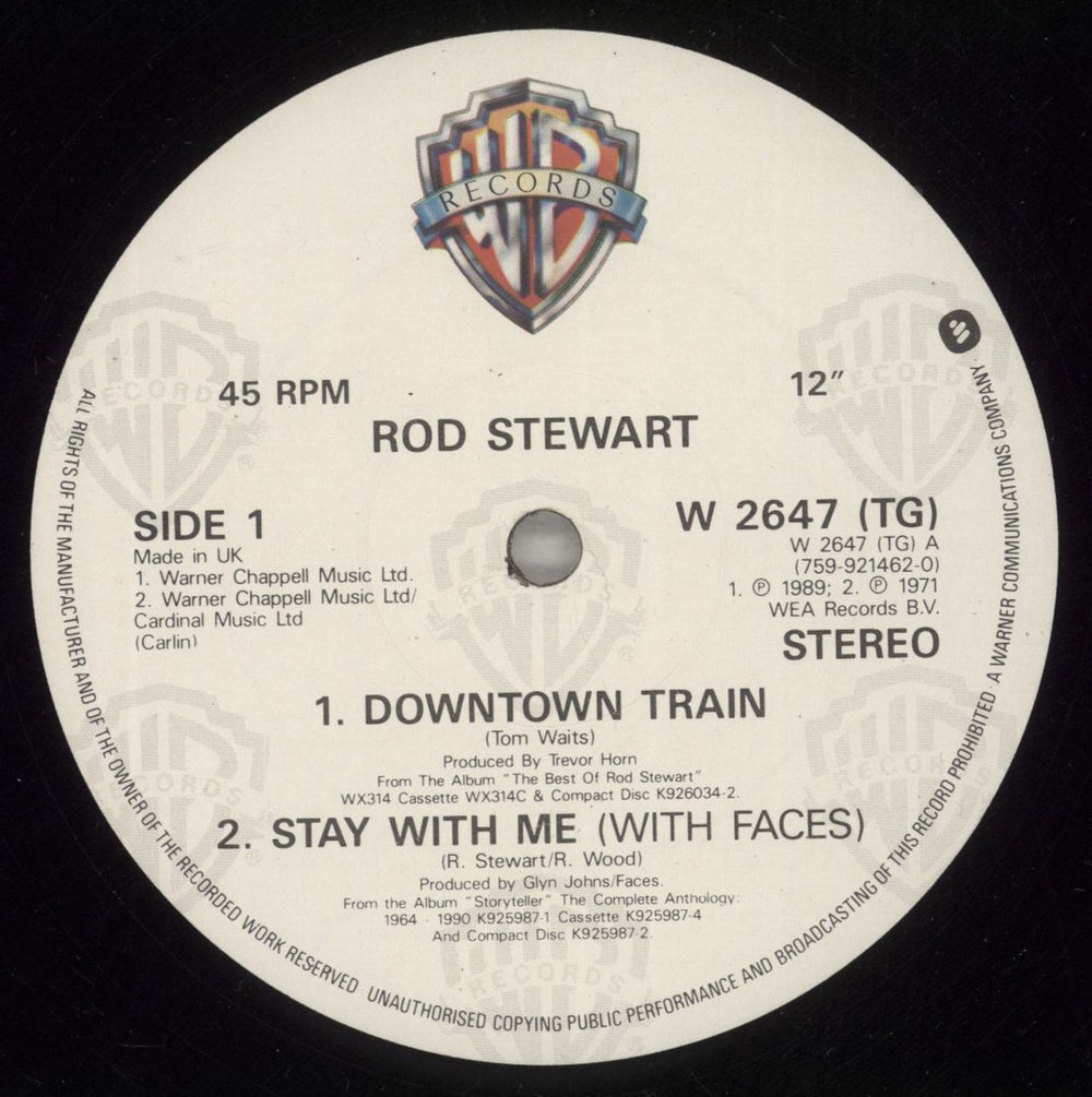 Rod Stewart Downtown Train - Collectors E.P. UK 12" vinyl single (12 inch record / Maxi-single) ROD12DO20408