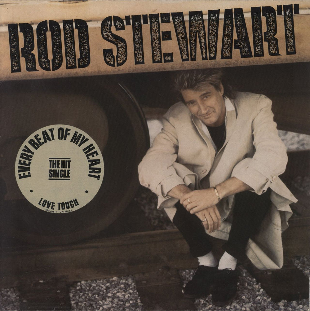 Rod Stewart Every Beat Of My Heart UK vinyl LP album (LP record) WX53