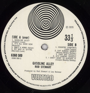 Rod Stewart Gasoline Alley - 1st UK vinyl LP album (LP record) RODLPGA272490