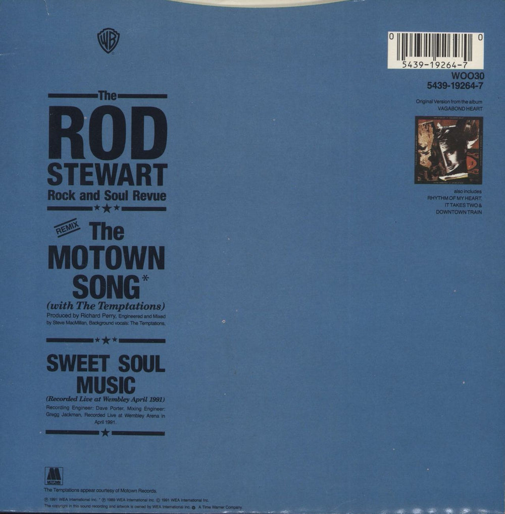 Rod Stewart The Motown Song UK 7" vinyl single (7 inch record / 45) 054391926470