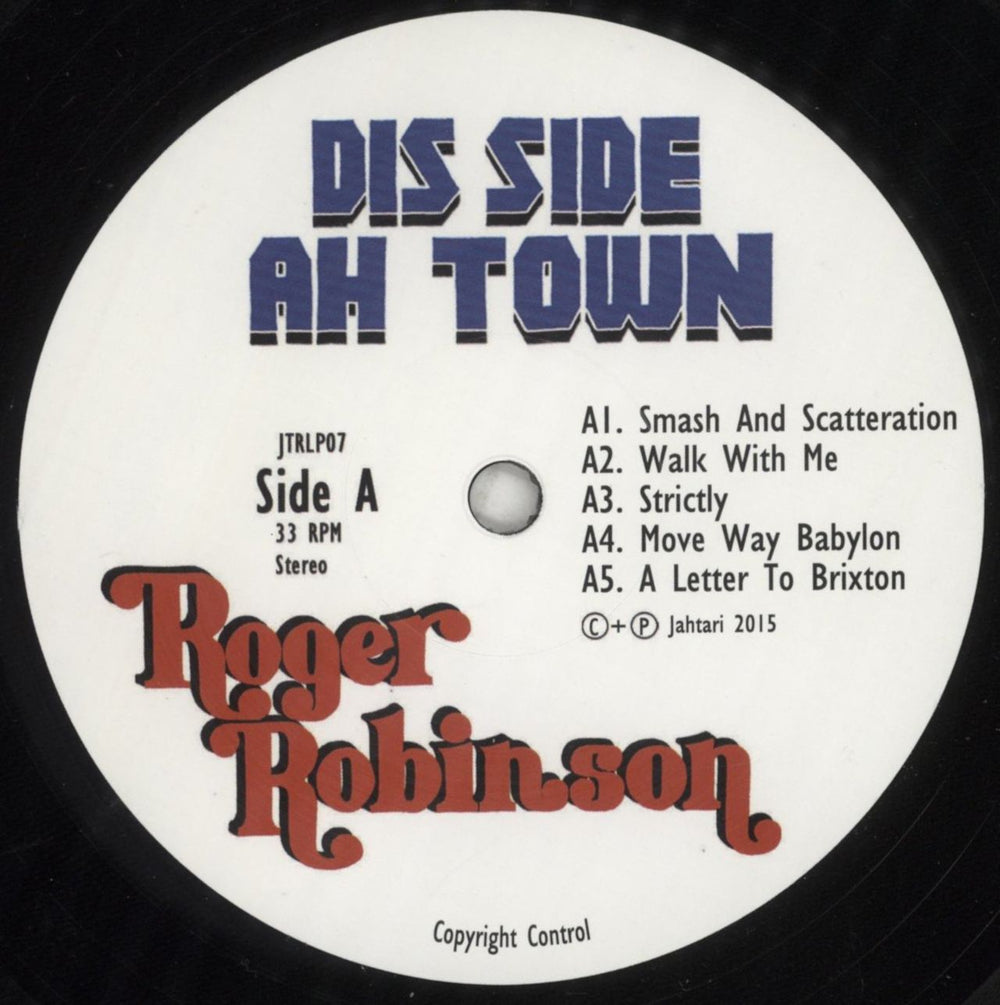 Roger Robinson Dis Side Ah Town German vinyl LP album (LP record) 8VKLPDI854647