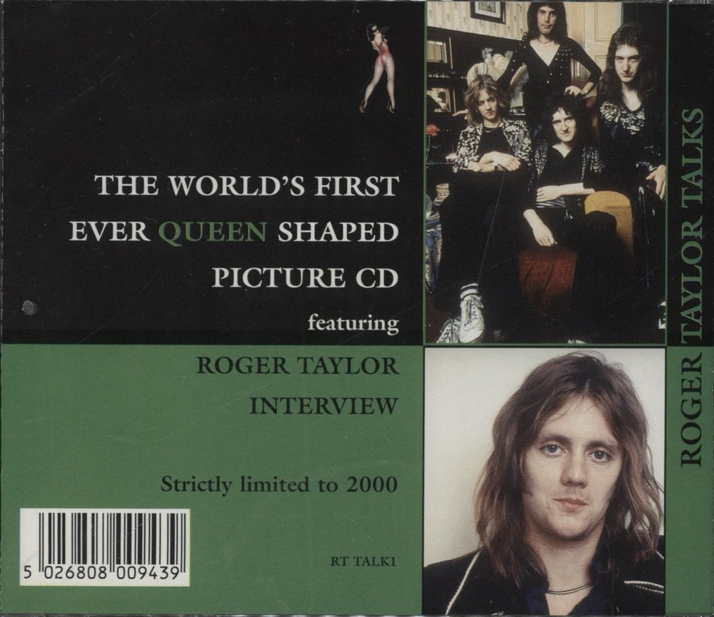 Roger Taylor Roger Taylor Talks - Interview Shaped CD UK CD album (CDLP) 5026808009439