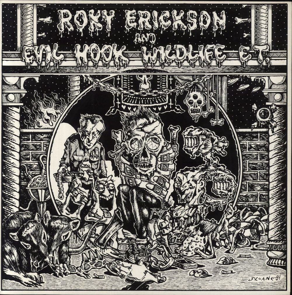 Roky Erickson Roky Erickson And Evil Hook Wildlife ET. UK 12" vinyl single (12 inch record / Maxi-single) OBG004