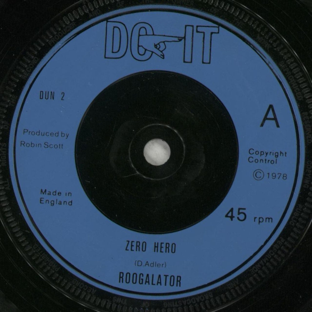 Roogalator Zero Hero UK 7" vinyl single (7 inch record / 45) ROO07ZE104079
