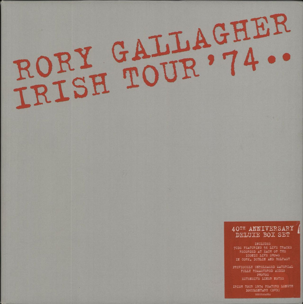 Rory Gallagher Irish Tour '74 German CD Album Box Set 88875004882