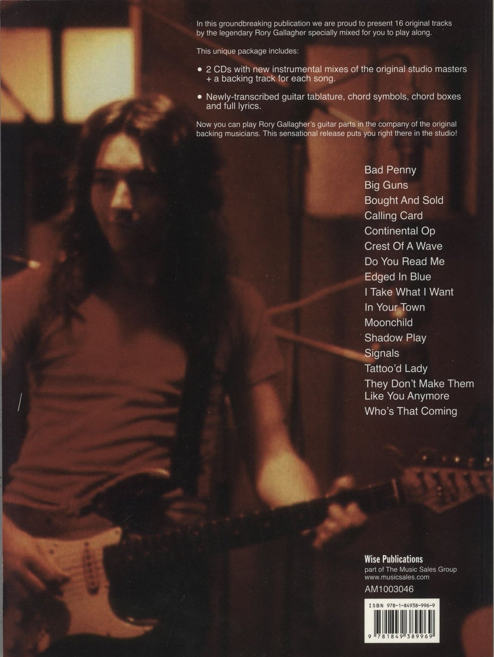 Rory Gallagher Play Guitar With Rory Gallagher + 2 CDs UK book 9781849389969
