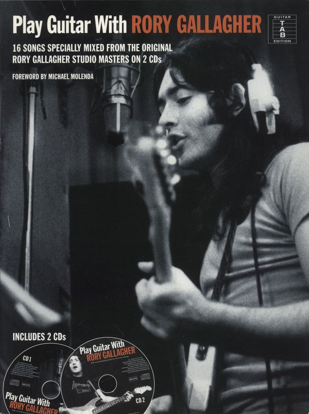 Rory Gallagher Play Guitar With Rory Gallagher + 2 CDs UK book AM1003046