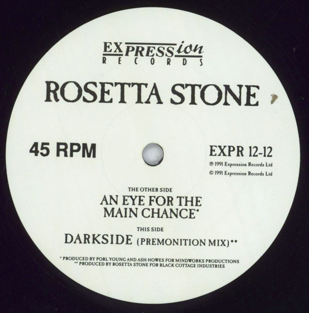 Rosetta Stone (Rock) An Eye For The Main Chance UK 12" vinyl single (12 inch record / Maxi-single) XO212AN831251