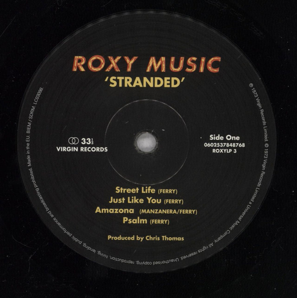 Roxy Music Stranded - 180 Gram Half Speed Master  - Oversized P/S UK vinyl LP album (LP record) RXYLPST835901