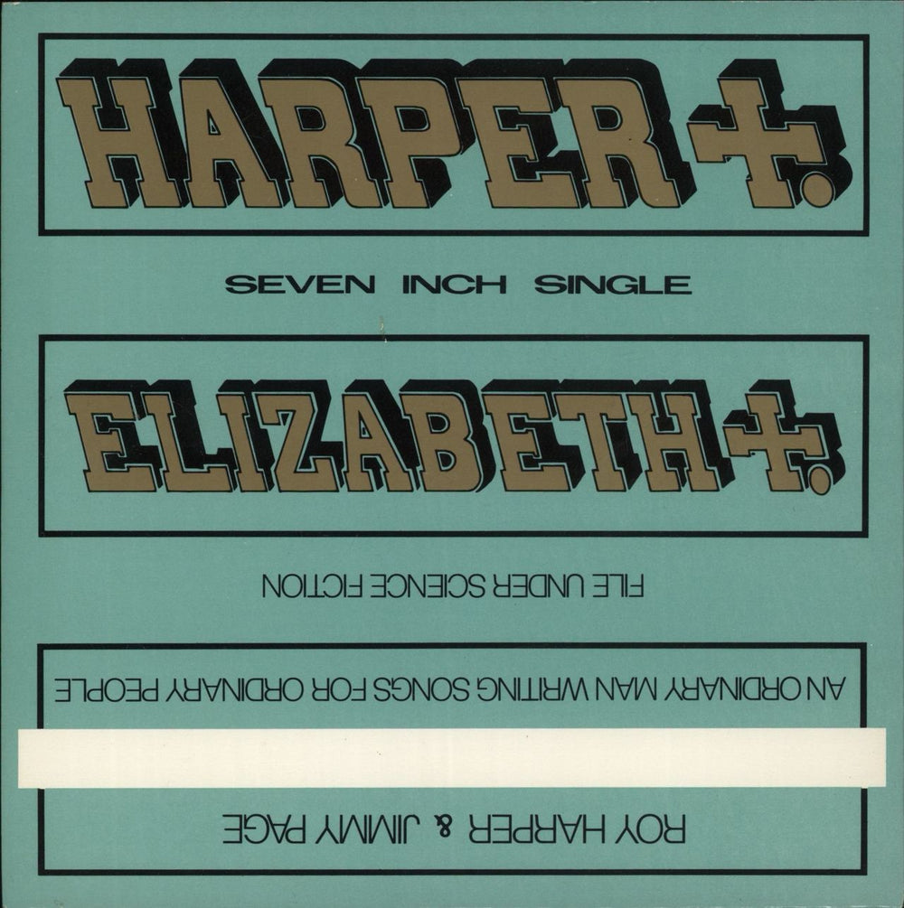 Roy Harper Elizabeth UK 7" vinyl single (7 inch record / 45) BEG131