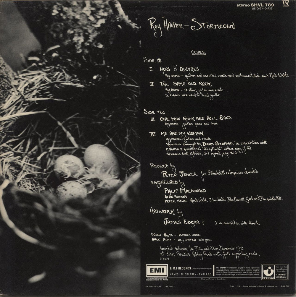 Roy Harper Stormcock - 3rd UK vinyl LP album (LP record)