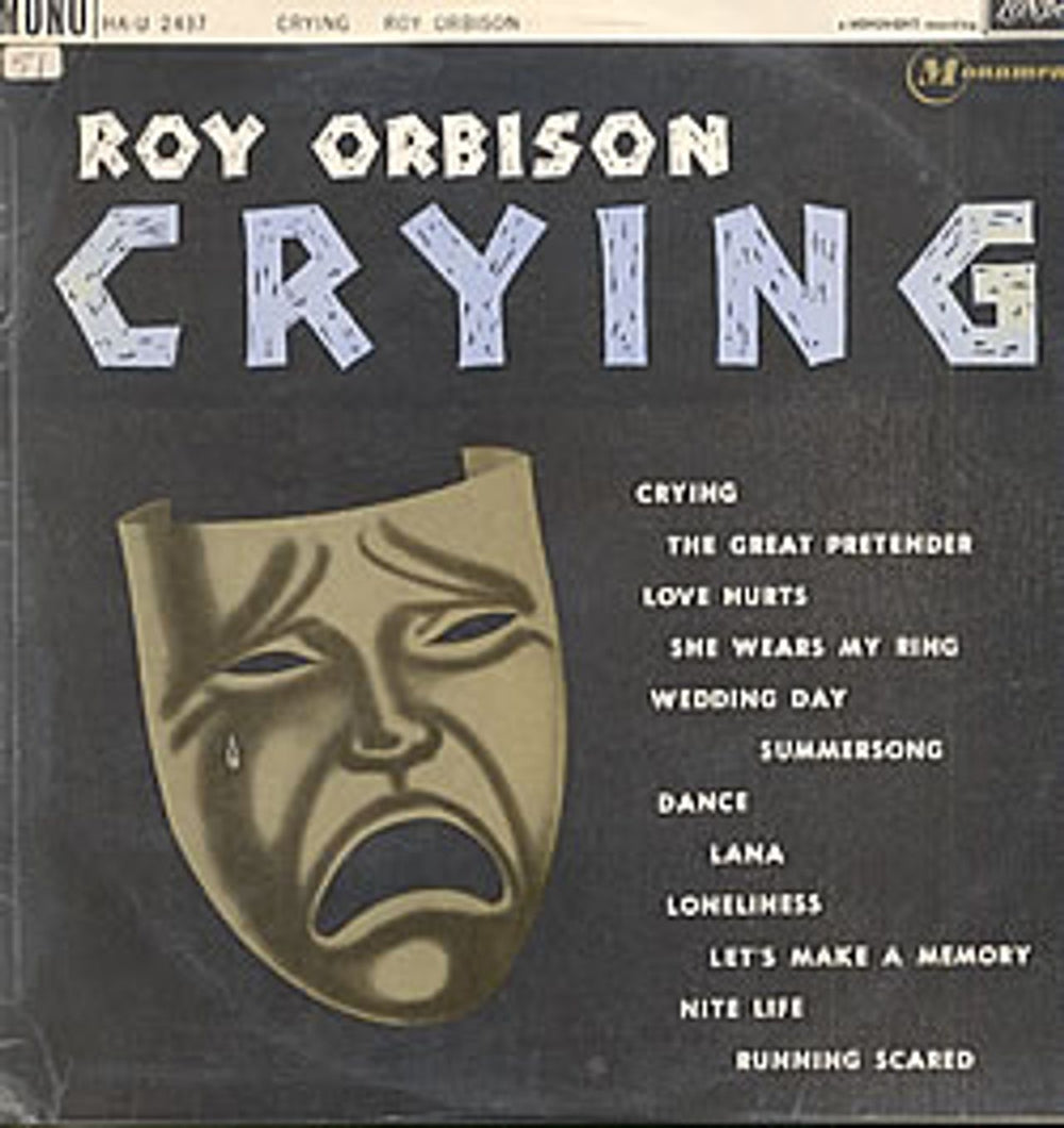 Roy Orbison Crying - 1st UK vinyl LP album (LP record) HA-U2437