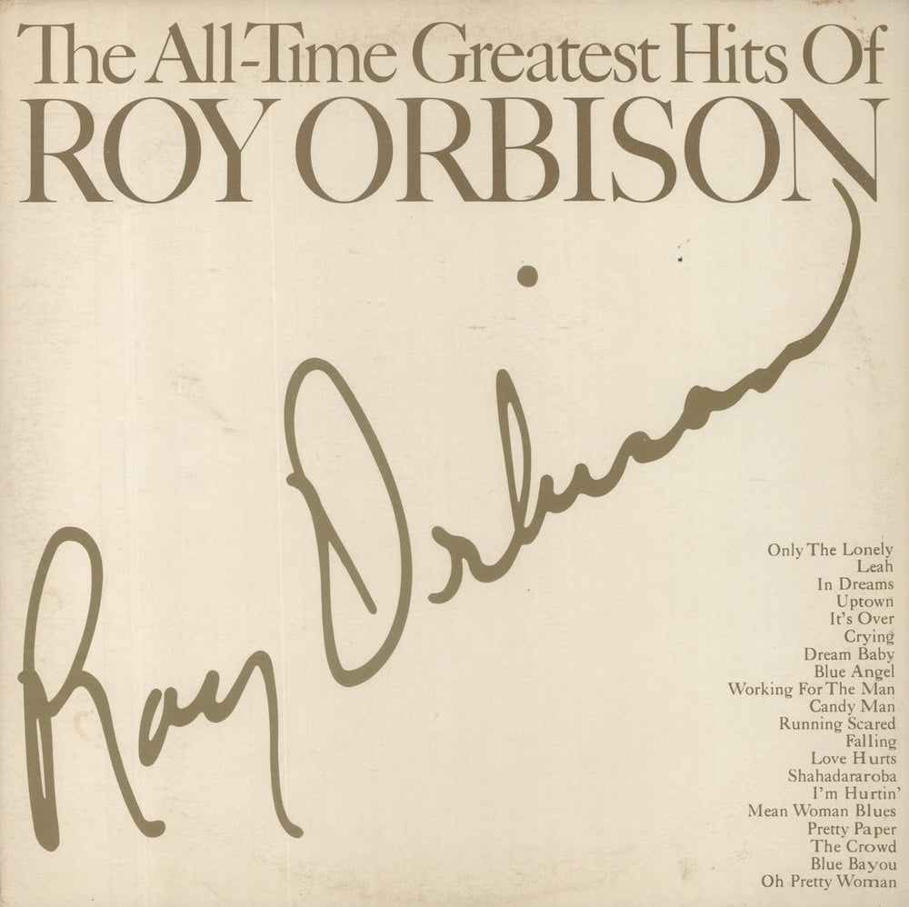 Roy Orbison The All-Time Greatest Hits - EX UK 2-LP vinyl record set (Double LP Album) MNT67290