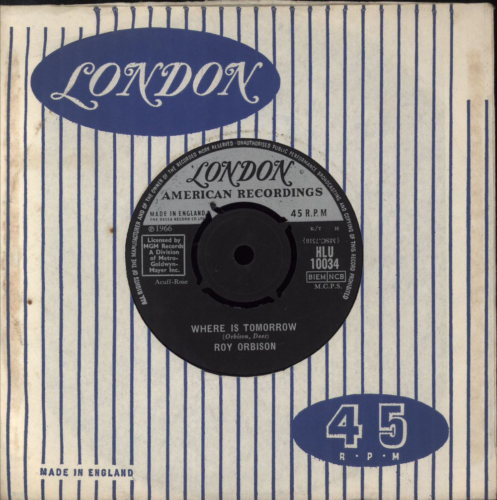 Roy Orbison Twinkle Toes - 1st UK 7" vinyl single (7 inch record / 45)