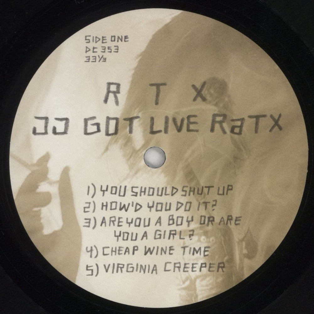 RTX JJ Got Live RaTX US vinyl LP album (LP record) 8Y8LPJJ852852