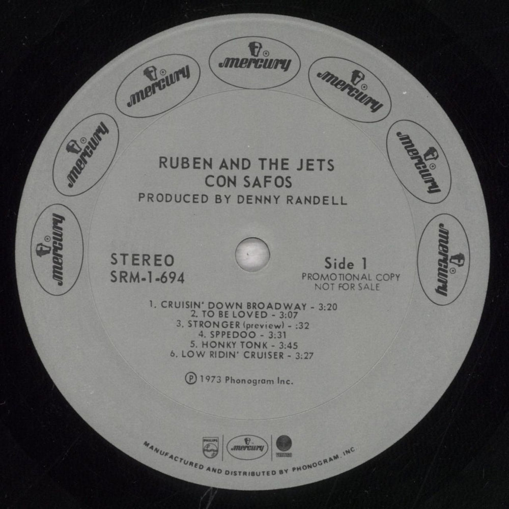 Ruben And The Jets Con Safos - VG US vinyl LP album (LP record) R&JLPCO848229