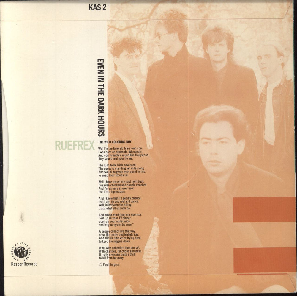 Ruefrex The Wild Colonial Boy UK 7" vinyl single (7 inch record / 45)