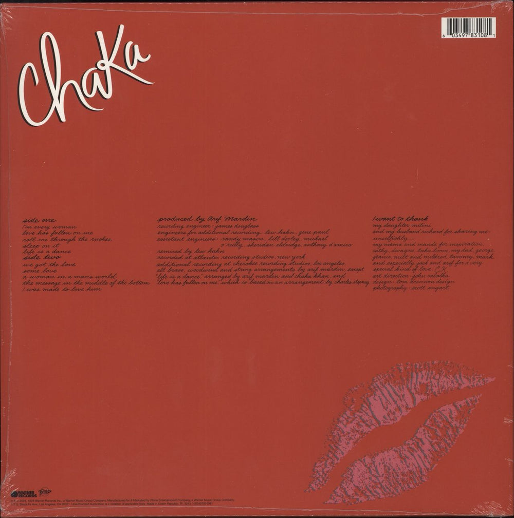 Rufus & Chaka Khan Chaka - 45th Anniversary Edition - Sealed US vinyl LP album (LP record) 603497831081