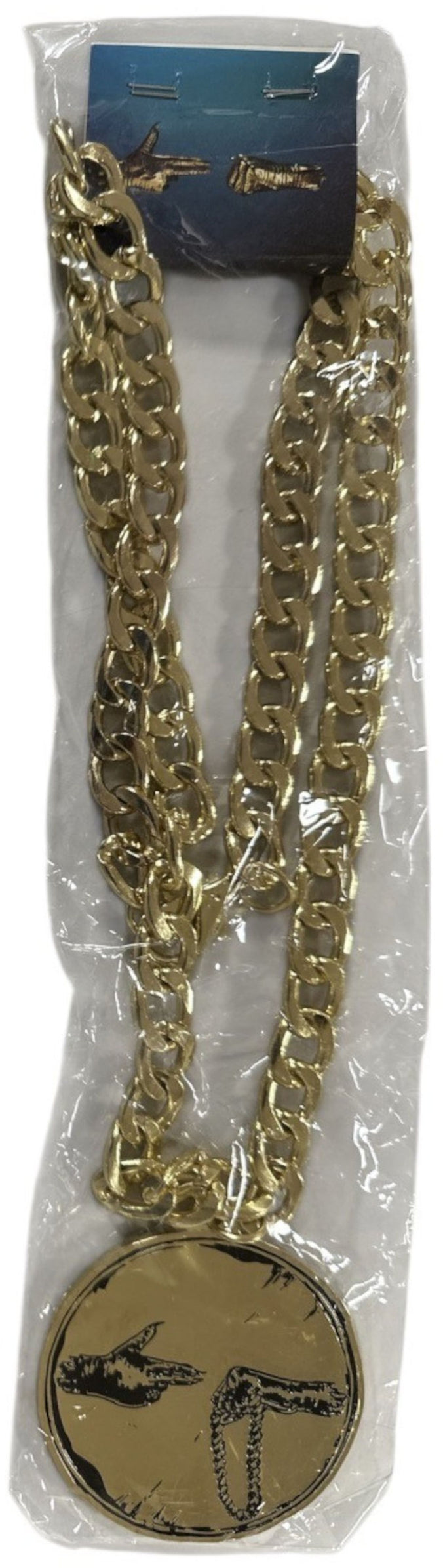 Run The Jewels Run The Jewels 3 - Gold Vinyl + RTJ Pendant & Gold Chain - Sealed US 2-LP vinyl record set (Double LP Album) YUR2LRU880477