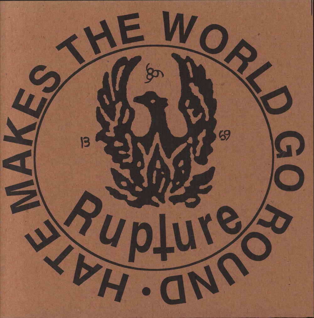 Rupture Hate Makes The World Go Round French 7" vinyl single (7 inch record / 45) #8