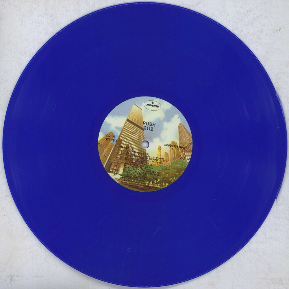 Rush 2112: Hologram Edition - 180gm - Blue Vinyl US vinyl LP album (LP record) RUSLPHO841806