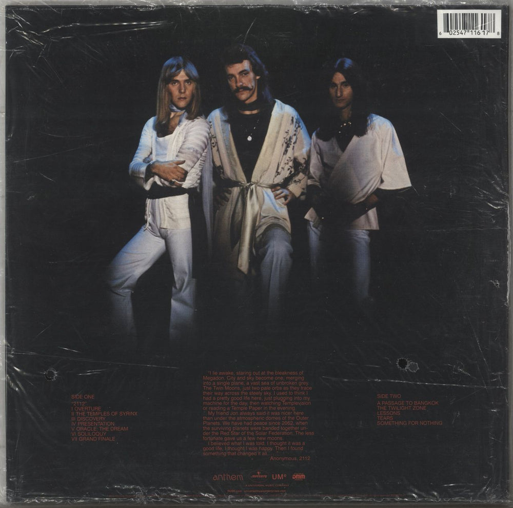 Rush 2112: Hologram Edition - 200gm - Sealed US vinyl LP album (LP record) 602547116178