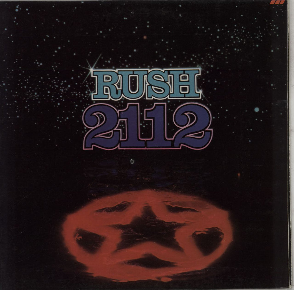 Rush 2112 (Twenty One Twelve) - deletion hole US vinyl LP album (LP record) SRM-1-1079