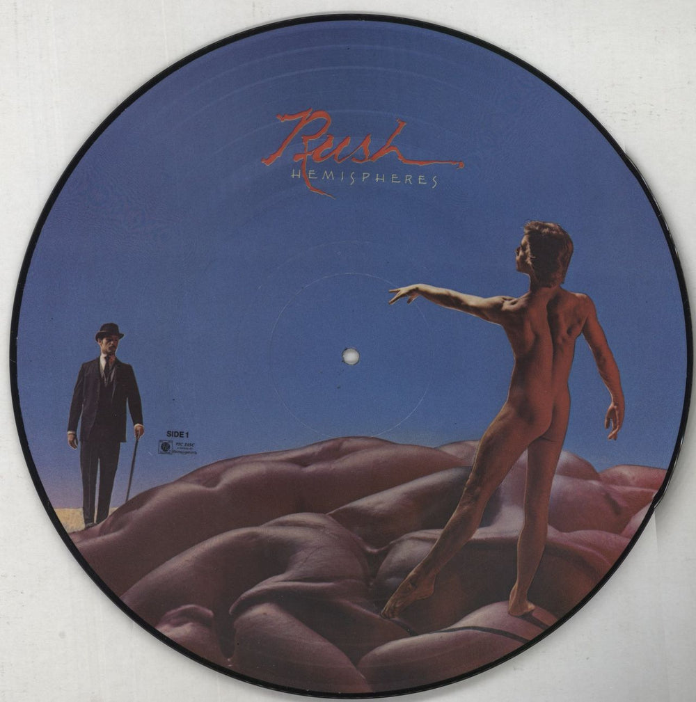 Rush Hemispheres US picture disc LP (vinyl picture disc album) RUSPDHE181037