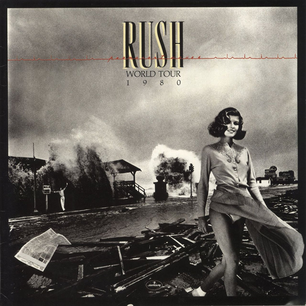 Rush Permanent Waves World Tour 1980 + Flyer UK tour programme TOUR PROGRAMME