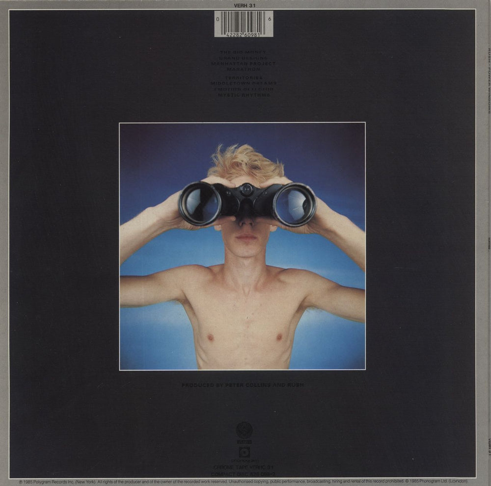 Rush Power Windows UK vinyl LP album (LP record) 042282609816