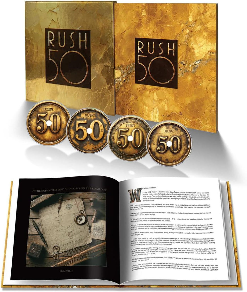 Rush Rush 50 - Deluxe Edition 4-CD Box Set + Hardcover Book - Sealed UK CD Album Box Set 6526272