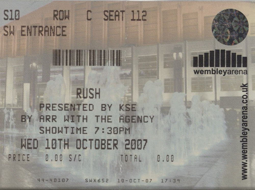 Rush Snakes & Arrows - Red + Ticket Stub UK tour programme RUSTRSN610366