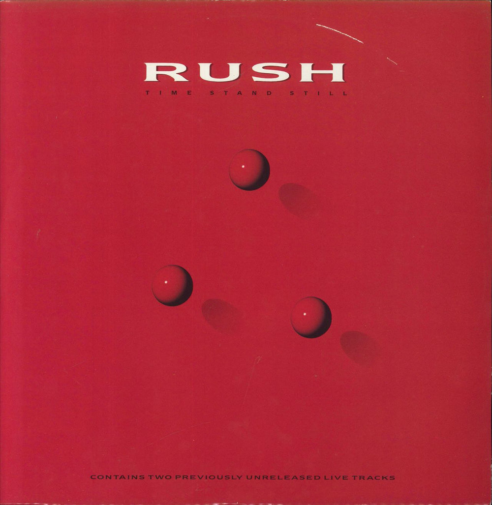 Rush Time Stand Still UK 12" vinyl single (12 inch record / Maxi-single) RUSH1312