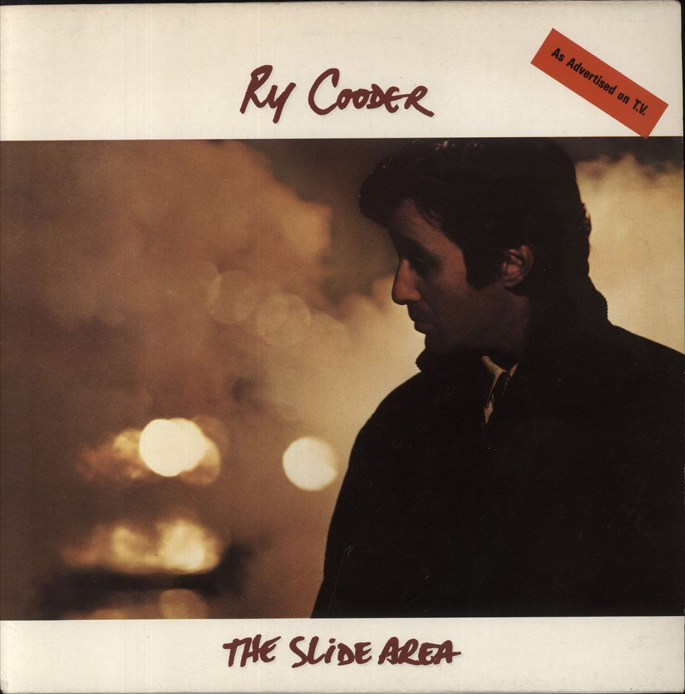 Ry Cooder The Slide Area - Hype Stickered Sleeve UK vinyl LP album (LP record) K56976