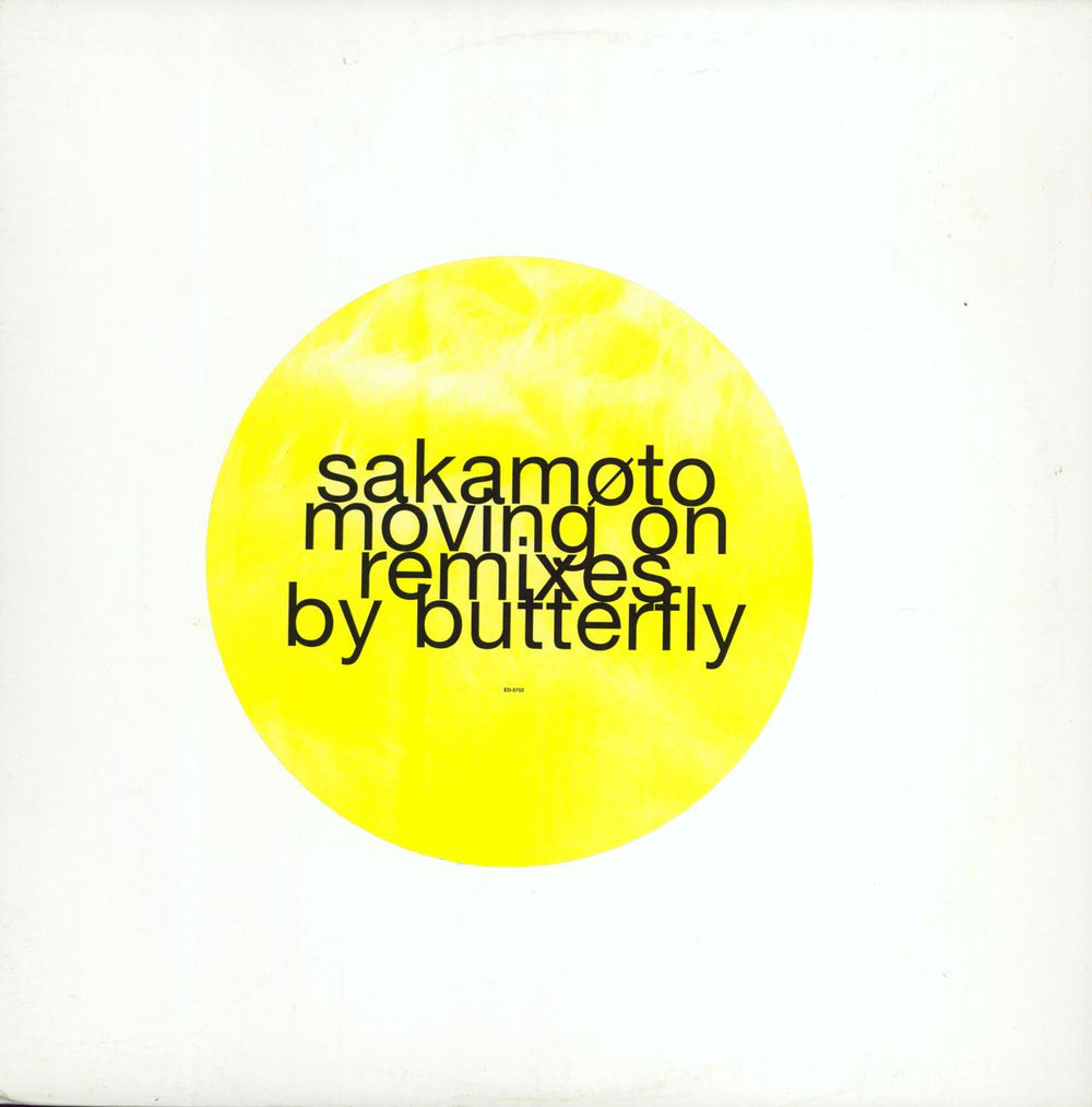 Ryuichi Sakamoto Moving On - Remixes by Butterfly US Promo 12" vinyl single (12 inch record / Maxi-single) ED5702