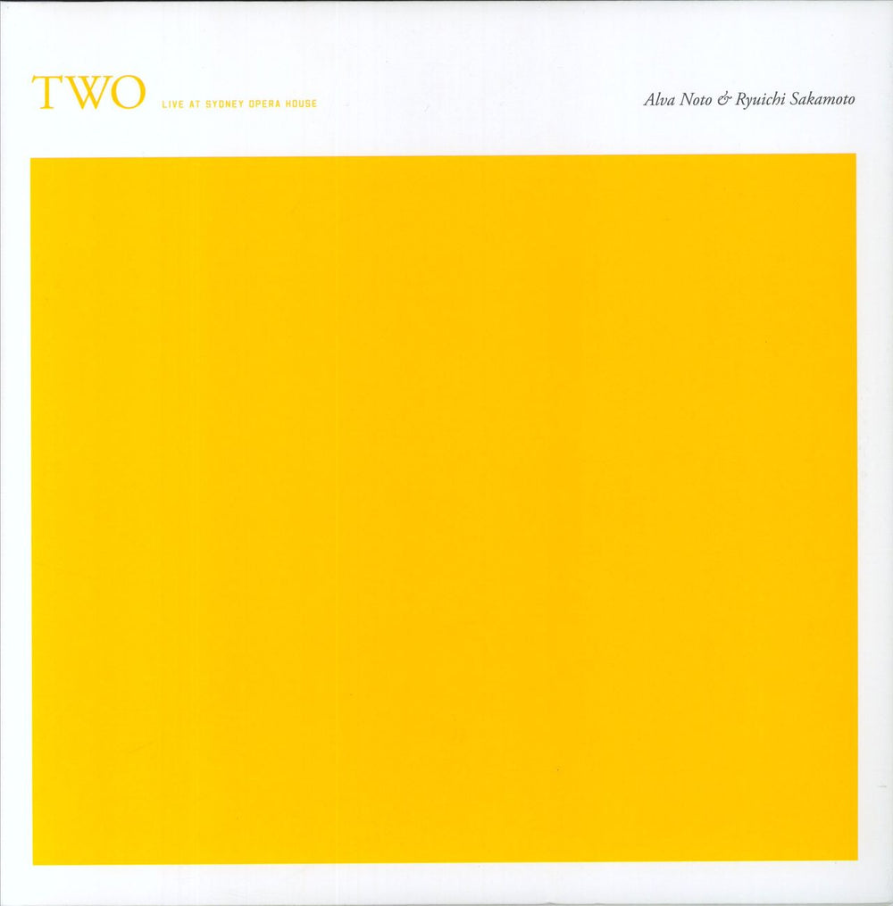 Ryuichi Sakamoto Two (Live At Sydney Opera House) German 2-LP vinyl record set (Double LP Album) N-046