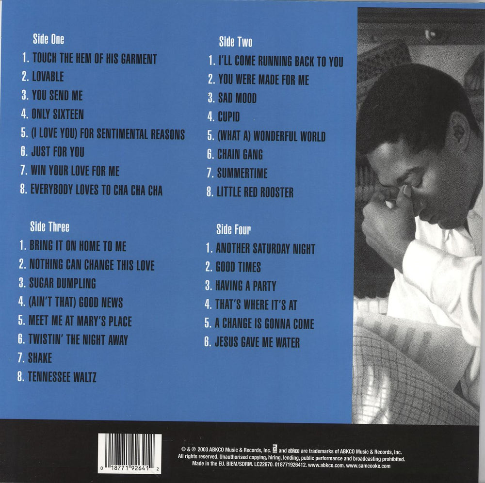 Sam Cooke Portrait Of A Legend 1951-1964 - Black Vinyl 180 Gram - Sealed UK 2-LP vinyl record set (Double LP Album) 018771926412