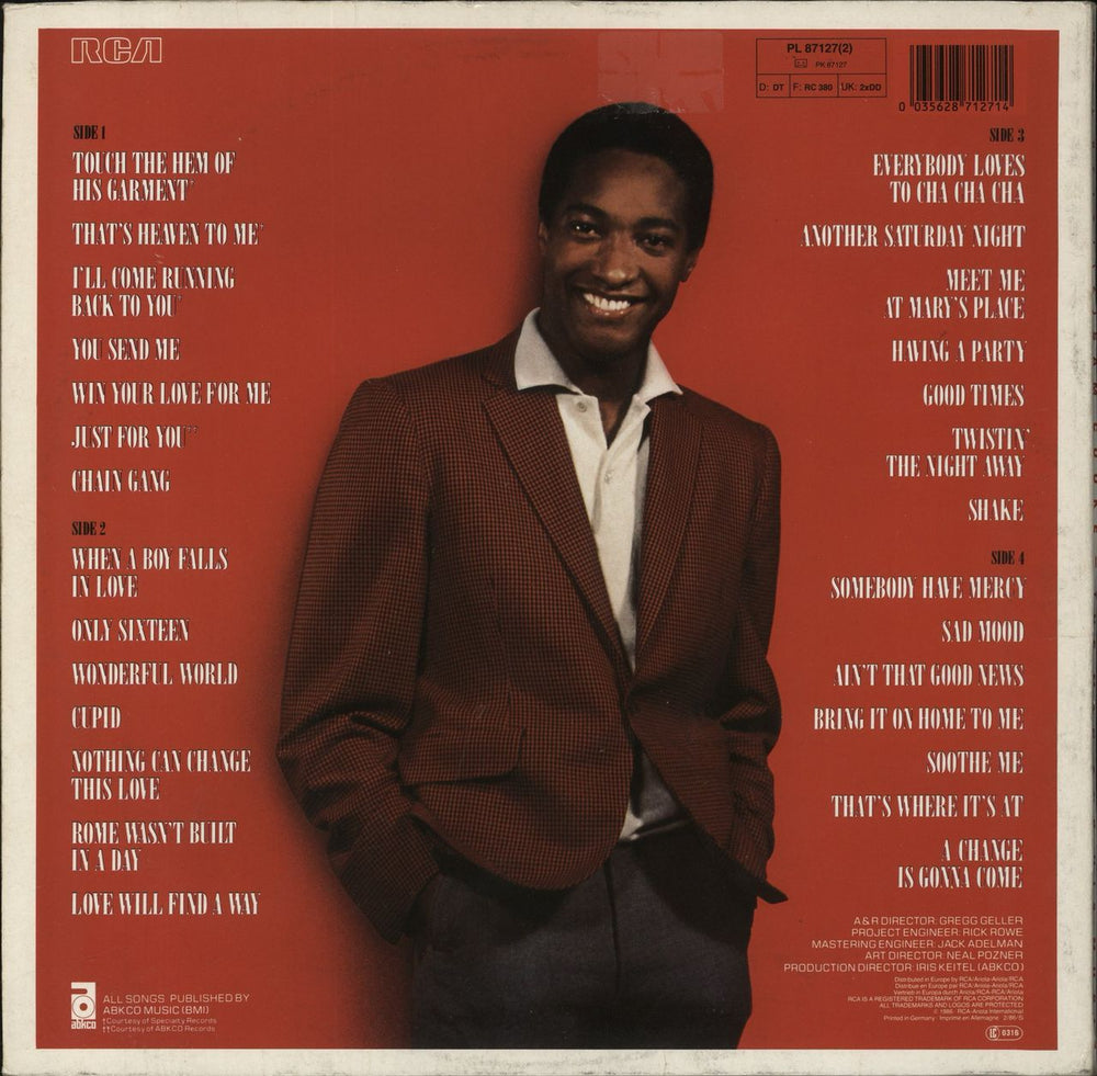 Sam Cooke The Man And His Music - Hype Sticker - EX German 2-LP vinyl record set (Double LP Album) 035628712714