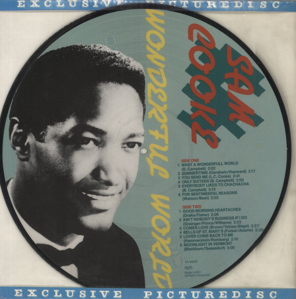 Sam Cooke Wonderful World UK picture disc LP (vinyl picture disc album) AR30056