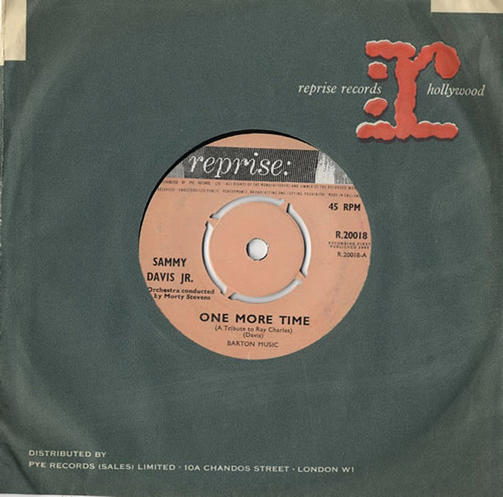 Sammy Davis Jr One More Time UK 7" vinyl single (7 inch record / 45) R.20018