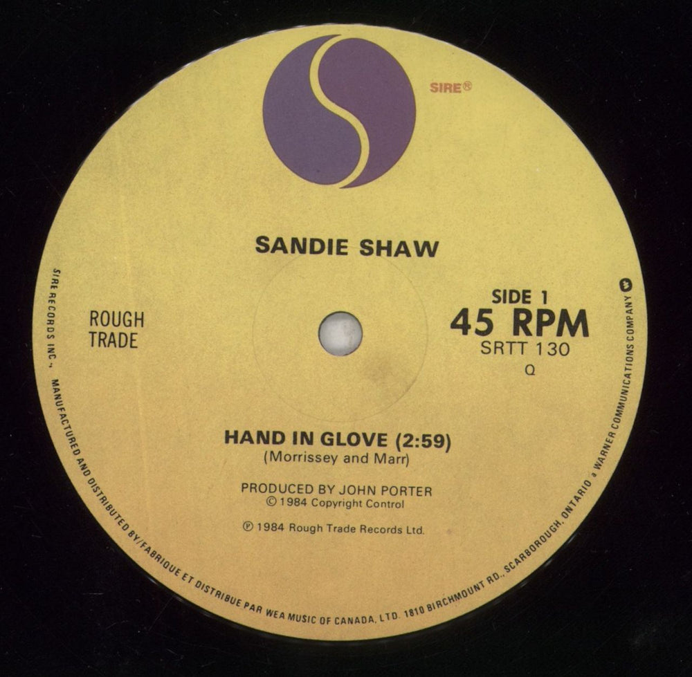 Sandie Shaw Hand In Glove Canadian 12" vinyl single (12 inch record / Maxi-single) SDI12HA194095