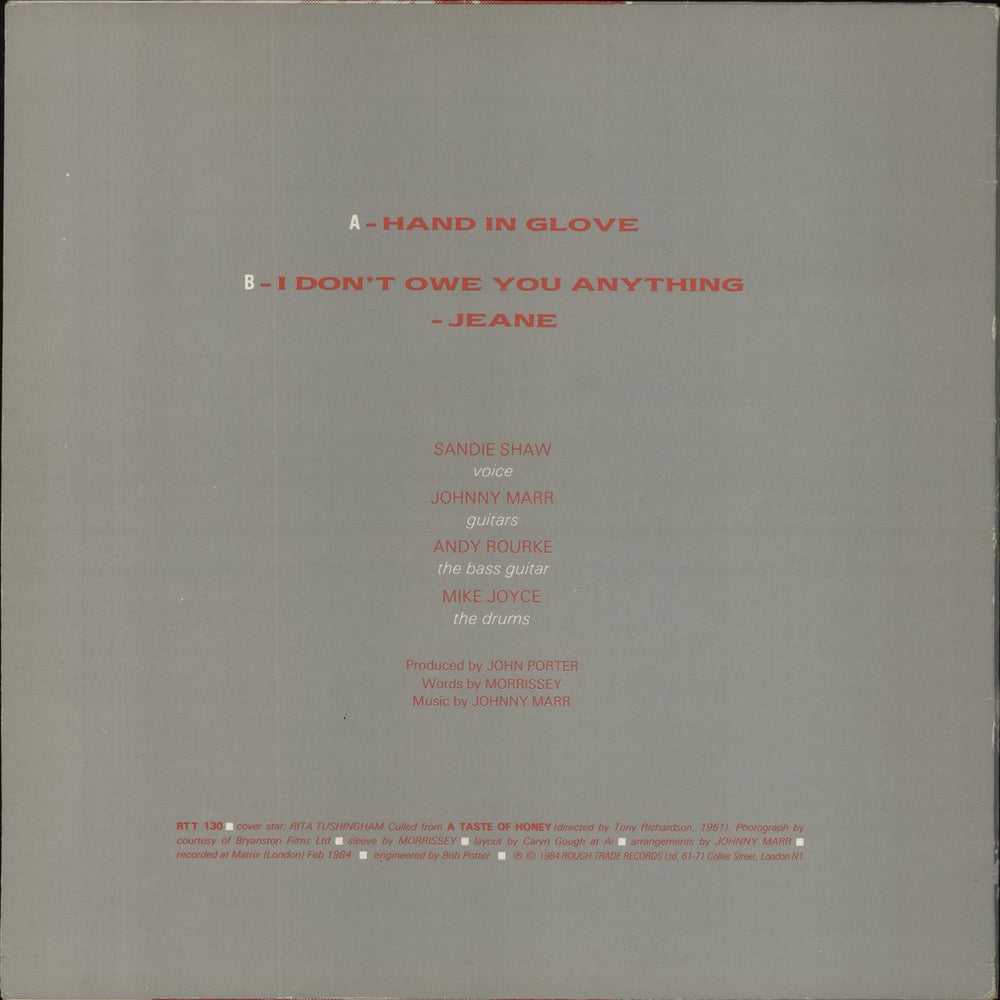 Sandie Shaw Hand In Glove - VG UK 12" vinyl single (12 inch record / Maxi-single)