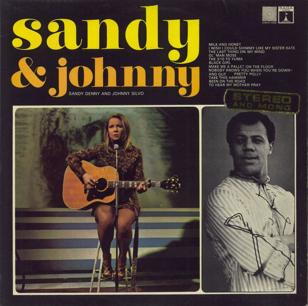 Sandy Denny Sandy & Johnny - EX UK vinyl LP album (LP record) EROS8041